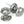 Octagonal Mortice/Rim Knob Set by From The Anvil