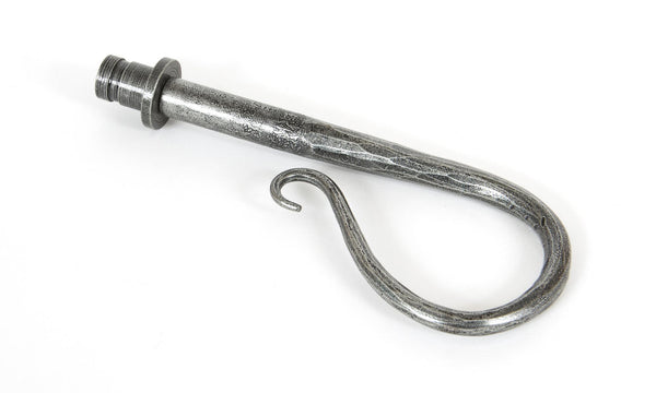 From The Anvil's Pewter Patina Shepherds Crook Curtain Finial (pair)