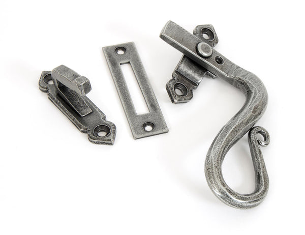 From The Anvil's Pewter Patina Locking Shepherds Crook Fastener