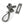 From The Anvil's Pewter Patina Shepherds Crook Fastener