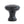 Black Hammered Cabinet Knob - Small