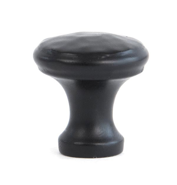 Black Hammered Cabinet Knob - Small