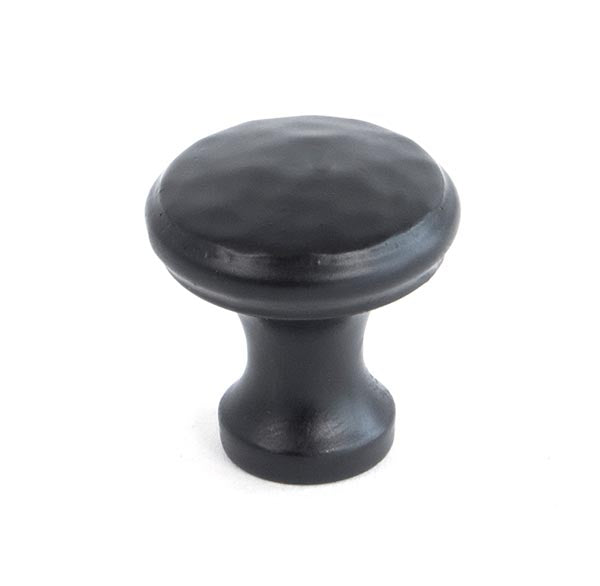 Black Hammered Cabinet Knob - Small