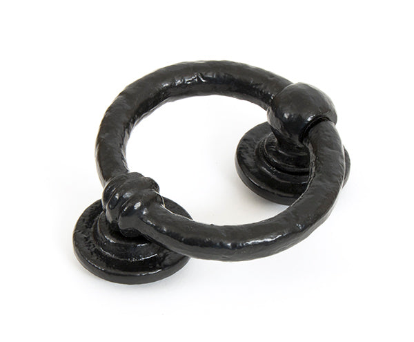 Black 4" Ring Door Knocker