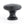 Black Hammered Cabinet Knob - Medium