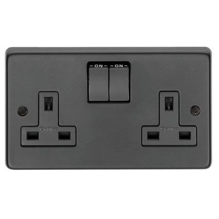 MB Double 13 Amp Switched Socket