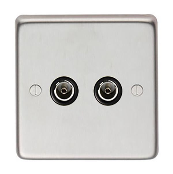 From The Anvil, Double TV Socket, Electrical Switches & Sockets, Electrical Switches & Sockets