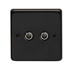 From The Anvil, MB Double TV Socket, Electrical Switches & Sockets, Electrical Switches & Sockets