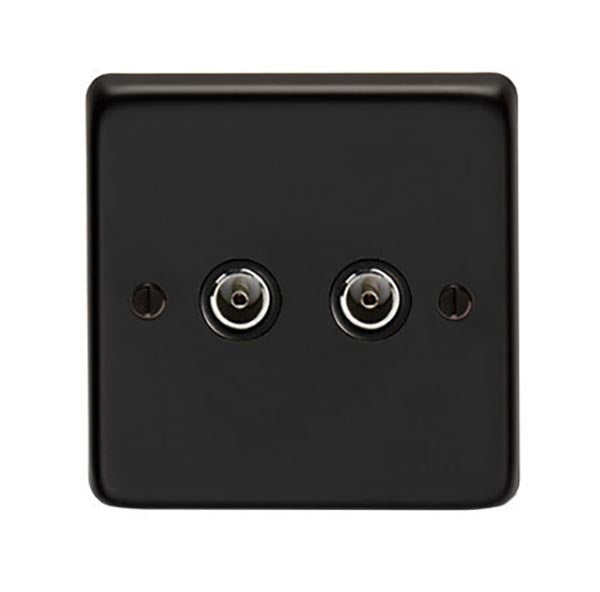 From The Anvil, MB Double TV Socket, Electrical Switches & Sockets, Electrical Switches & Sockets