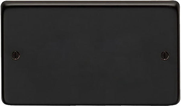 From The Anvil's Matt Black Double Blank Plate