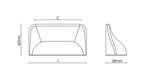 Croft - Hudson Cabinet Pull 4124A by Croft Ironmongery