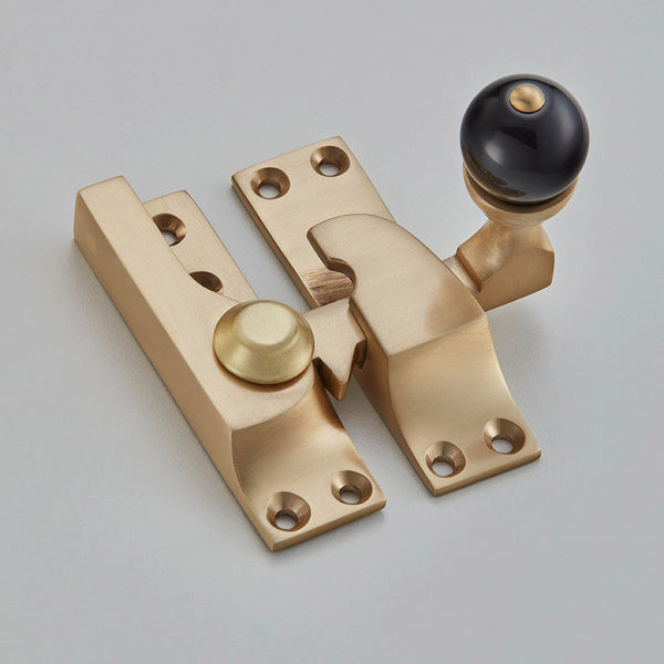 Croft Ironmongery, Sash Fastener with Black knob-4150B, Window Hardware, Sash Fasteners & Lifts