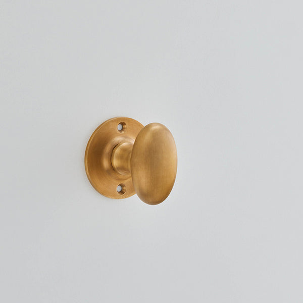 Croft Ironmongery, Small Oval Mortice Knob Furniture-4165, Door Knobs, Mortice Door Knobs