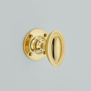 Croft - Oval Raised Mortice Knob Furniture on Square Rose 4190SQ by Croft Ironmongery