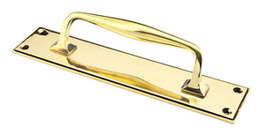 From The Anvil, 300mm Art Deco Pull Handle on Backplate, Door Pull Handles, On Backplate