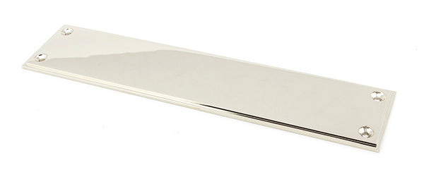 Polished Nickel 300mm Art Deco Fingerplate