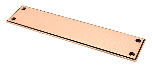 Polished Bronze 300mm Art Deco Fingerplate