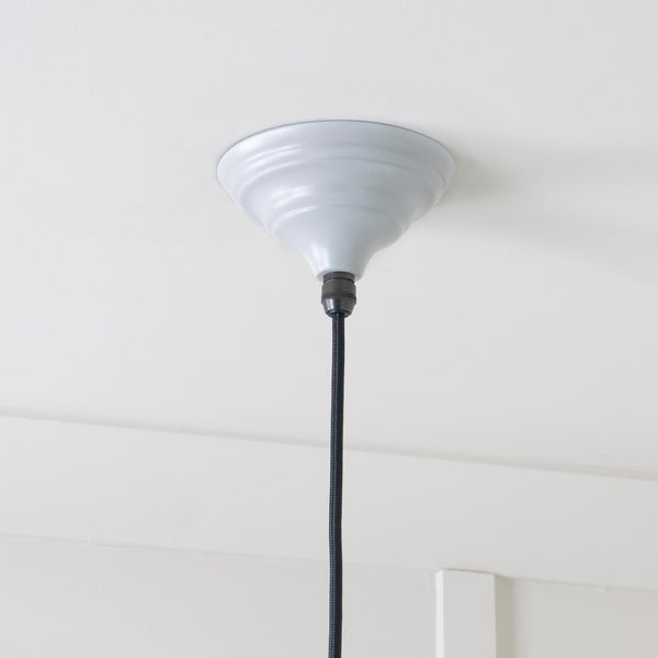 Hammered Nickel Harborne Pendant by From The Anvil