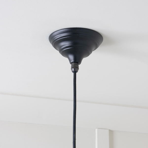 Hammered Nickel Harborne Pendant by From The Anvil
