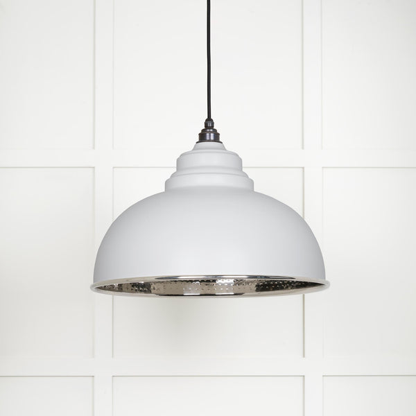 Hammered Nickel Harborne Pendant by From The Anvil