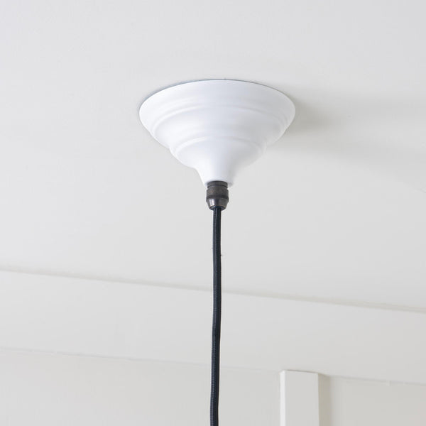 Hammered Nickel Harborne Pendant by From The Anvil