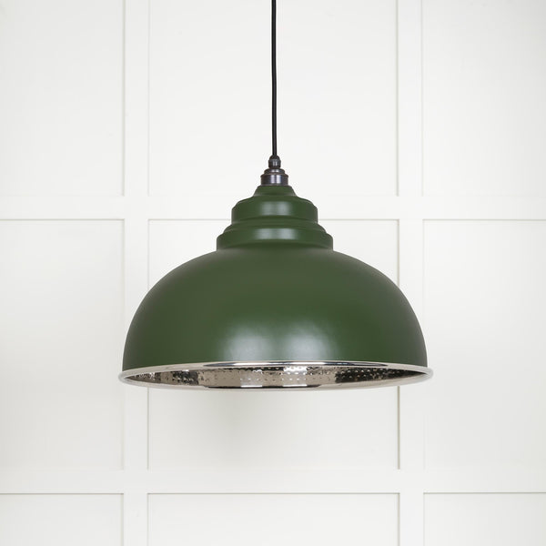 Hammered Nickel Harborne Pendant by From The Anvil