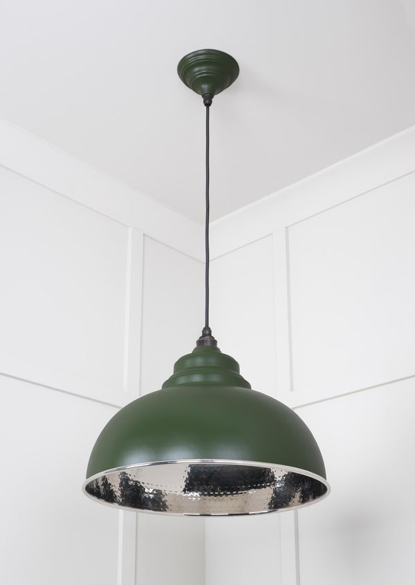 Hammered Nickel Harborne Pendant by From The Anvil