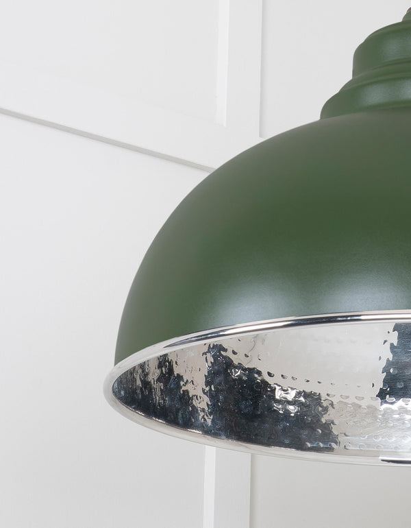 Hammered Nickel Harborne Pendant by From The Anvil