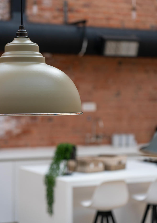 Hammered Nickel Harborne Pendant by From The Anvil