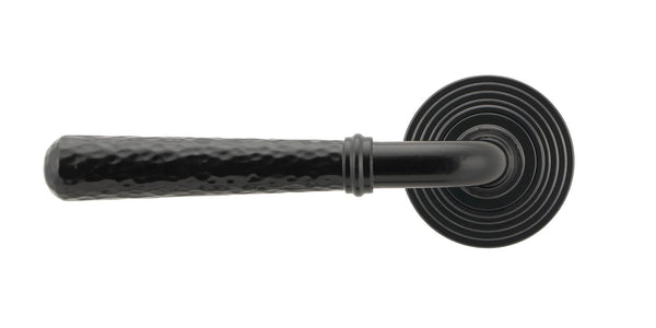 Hammered Newbury Lever on Rose Set (Sprung) by From The Anvil