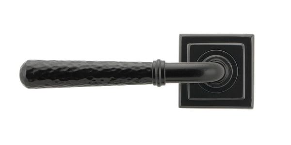 Hammered Newbury Lever on Rose Set (Sprung) by From The Anvil