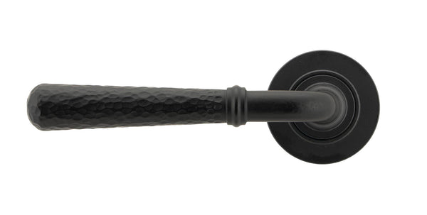 Hammered Newbury Lever on Rose Set (Sprung) by From The Anvil