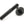 From The Anvil's Black Brompton Lever on Rose Set (Sprung)