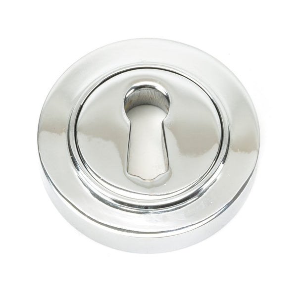 From The Anvil's Polished Chrome Round Escutcheon