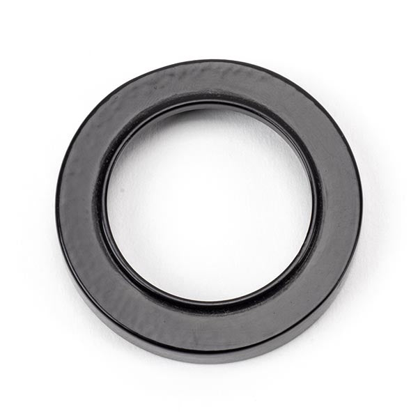 Black Round Escutcheon (Plain)