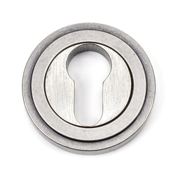 From The Anvil's Pewter Patina Round Euro Escutcheon