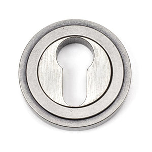 From The Anvil, Round Euro Escutcheon (Art Deco), Escutcheons & Privacy Thumbturns, Euro Escutcheons