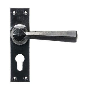 From The Anvil, Straight Lever Euro Lock Set, Door Handles, Lever Euro