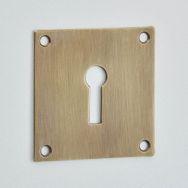 Croft Ironmongery, Square Escutcheon, Standard Profile-4575, Escutcheons & Privacy Thumbturns, Escutcheons, Square Escutcheons