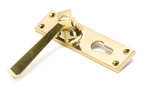 Straight Lever Euro Lock Set