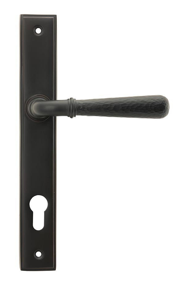 From The Anvil, Hammered Newbury Slimline Espag. Lock Set, Window Hardware, Espagnolette