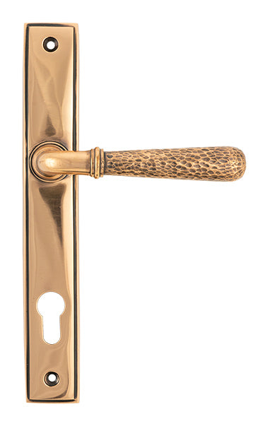 From The Anvil, Hammered Newbury Slimline Espag. Lock Set, Window Hardware, Espagnolette