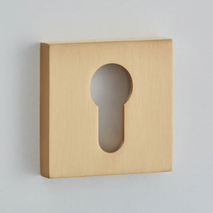 Croft Ironmongery, Square Escutcheon-4584, Escutcheons & Privacy Thumbturns, Escutcheons, Square Escutcheons