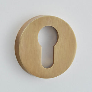 Croft - Round Euro Profile Escutcheon - Uncovered 4586 by Croft Ironmongery