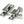 From The Anvil's Polished Chrome Beehive Quadrant Fastener - Narrow