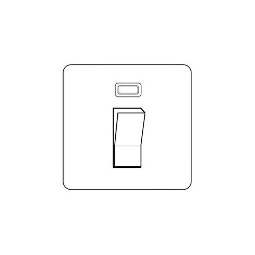 Studio Range Satin Brass Switches & Sockets, Y44 - 45A DP Cooker Switch with Neon (single plate) by Heritage Brass By M-Marcus
