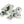 From The Anvil's Satin Chrome Mushroom Quadrant Fastener - Narrow