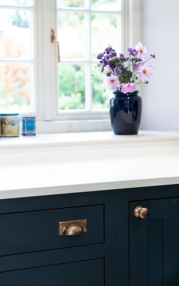 Hammered Mushroom Cabinet Knob