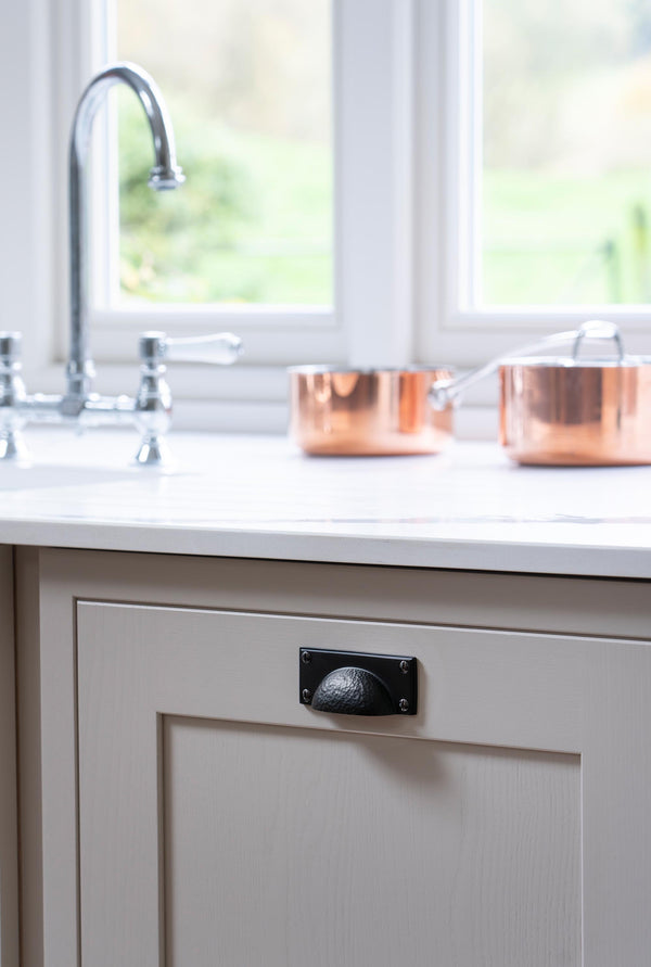 Hammered Art Deco Drawer Pull