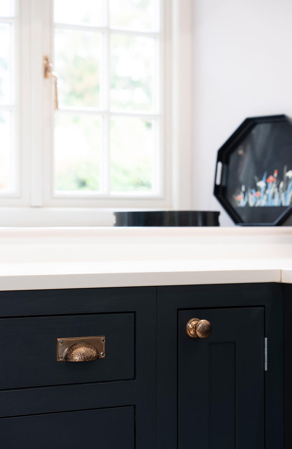 Hammered Art Deco Drawer Pull